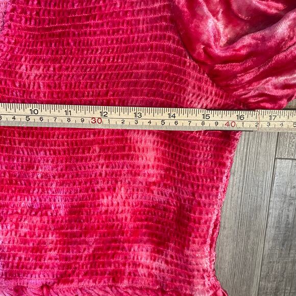 LoveShackFancy Evan Shirred Ruffle Mini Dress size Large - Picture 13 of 16